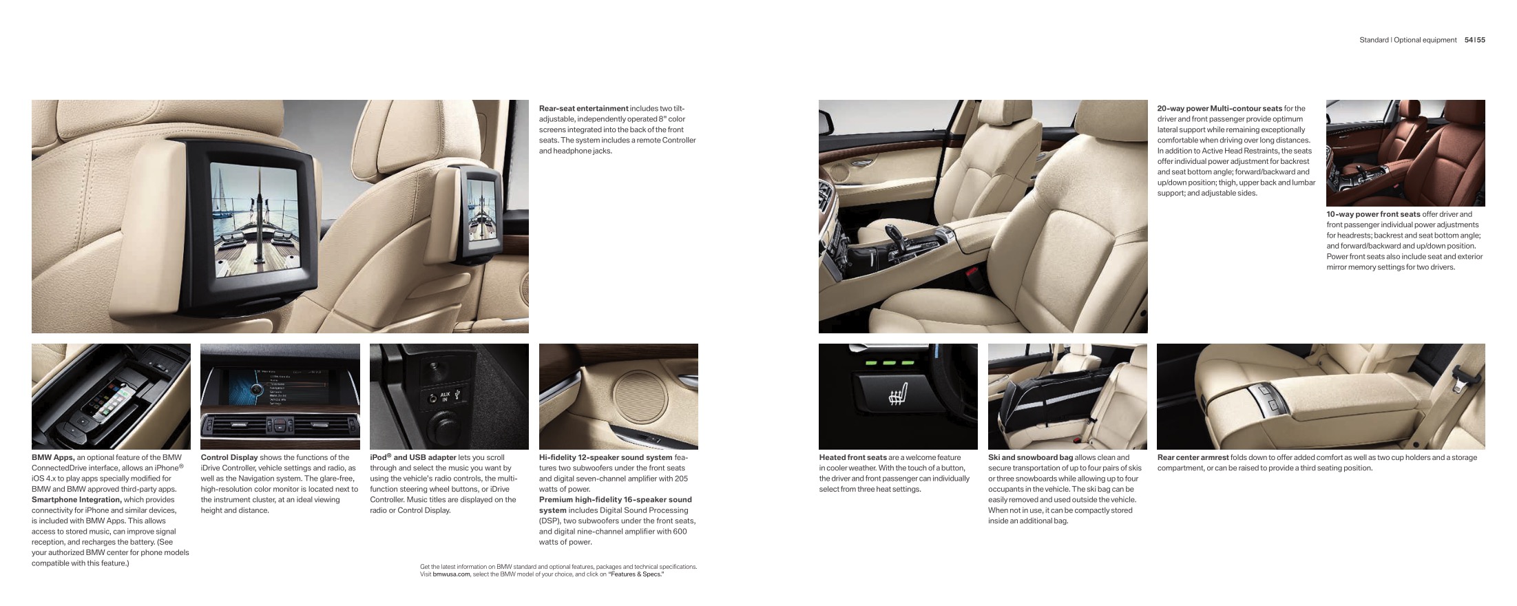 2012 BMW 5-Series GT Brochure Page 4